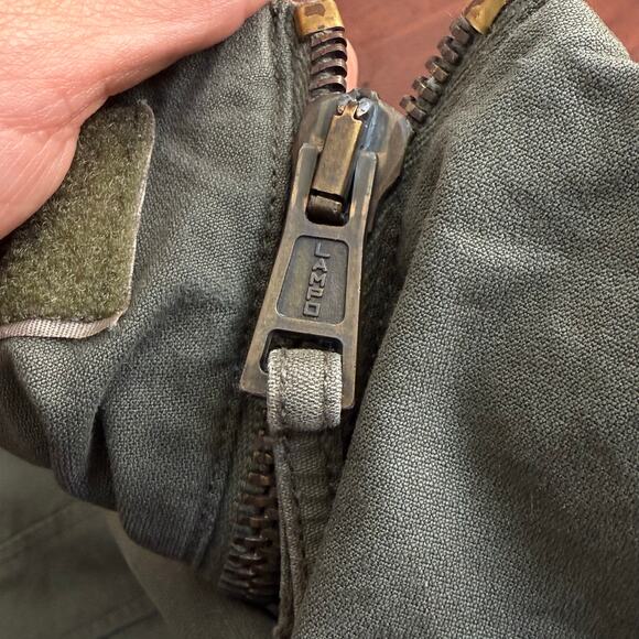 Vintage Y2K Howe military parka mens green jacket studded size M - Picture 3 of 13